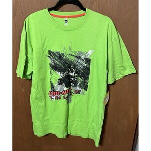 NWT BRP Can Am Off Road ATV 4 Wheeler Green T Shirt Sz 2XL Runs Small Tub3